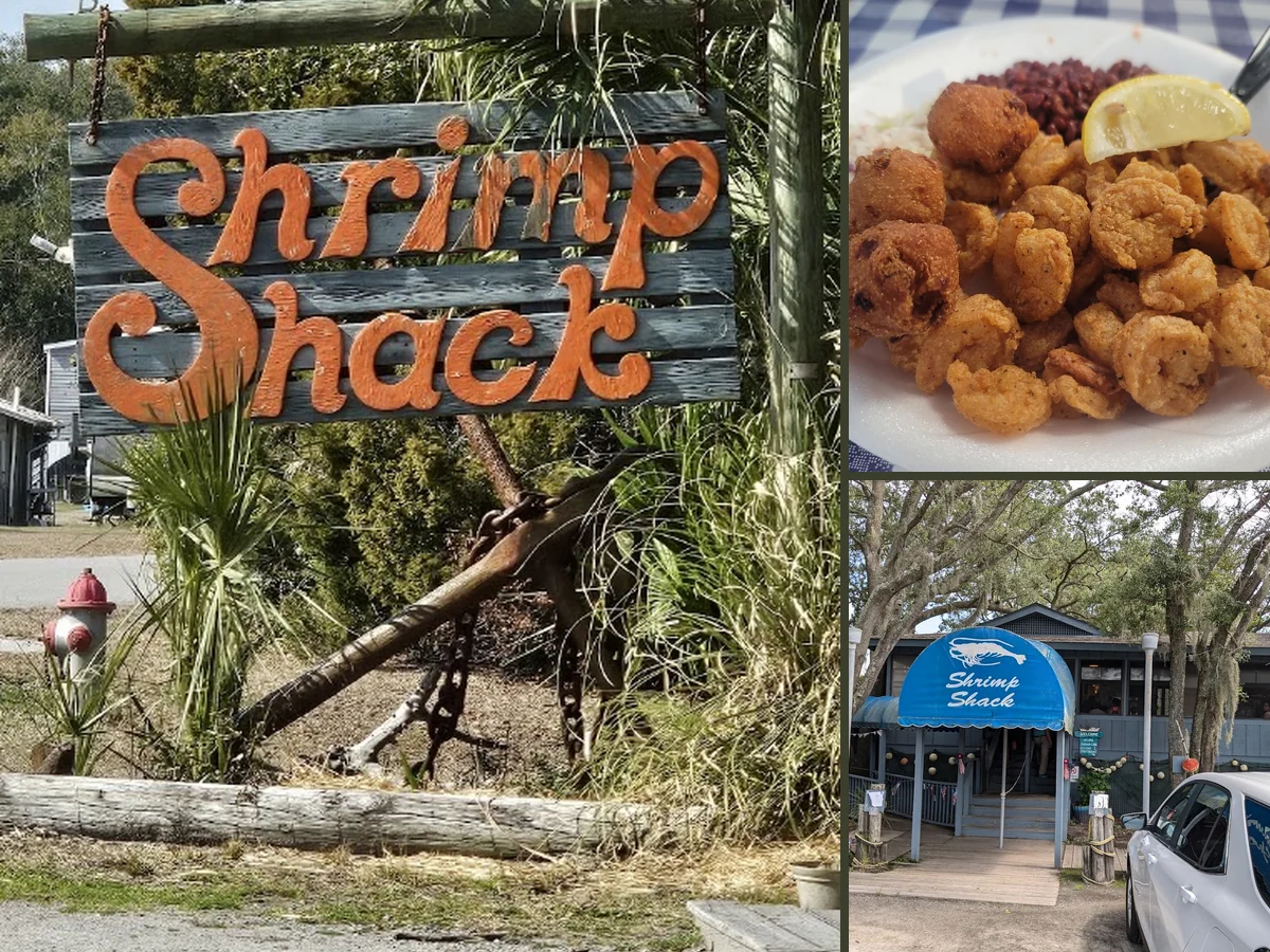 Seafood on the porch