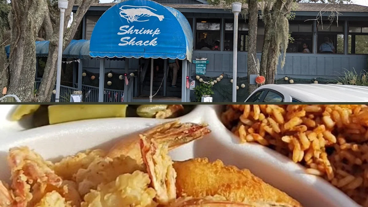 Seafood on the porch