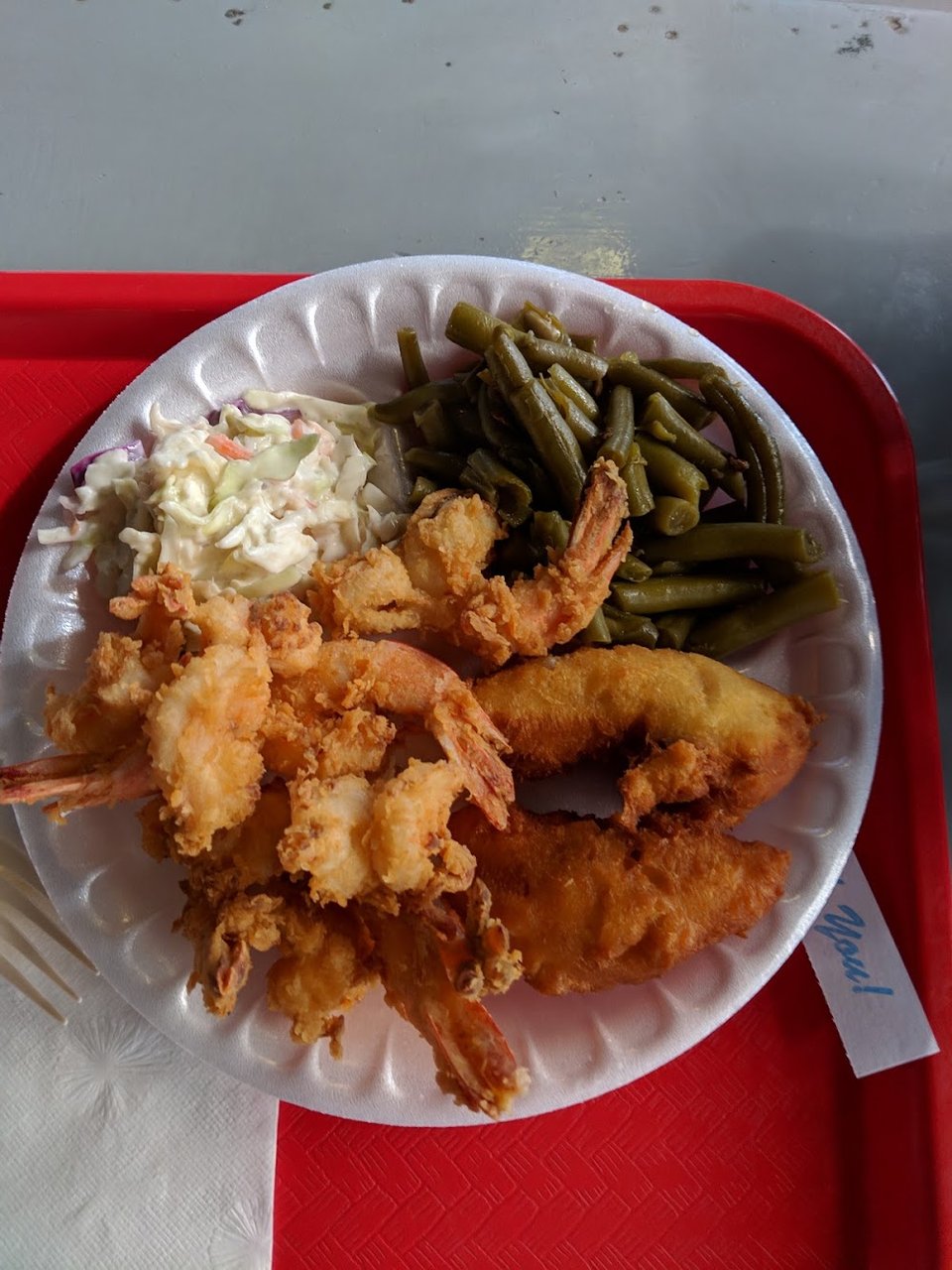 Shrimp and Flounder Platter